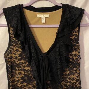 Weston wear,Black Lace Sleeveless Top